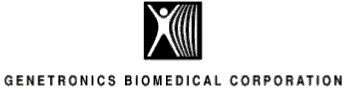 (GENETRONICS BIOMEDICAL CORPORATION LOGO)